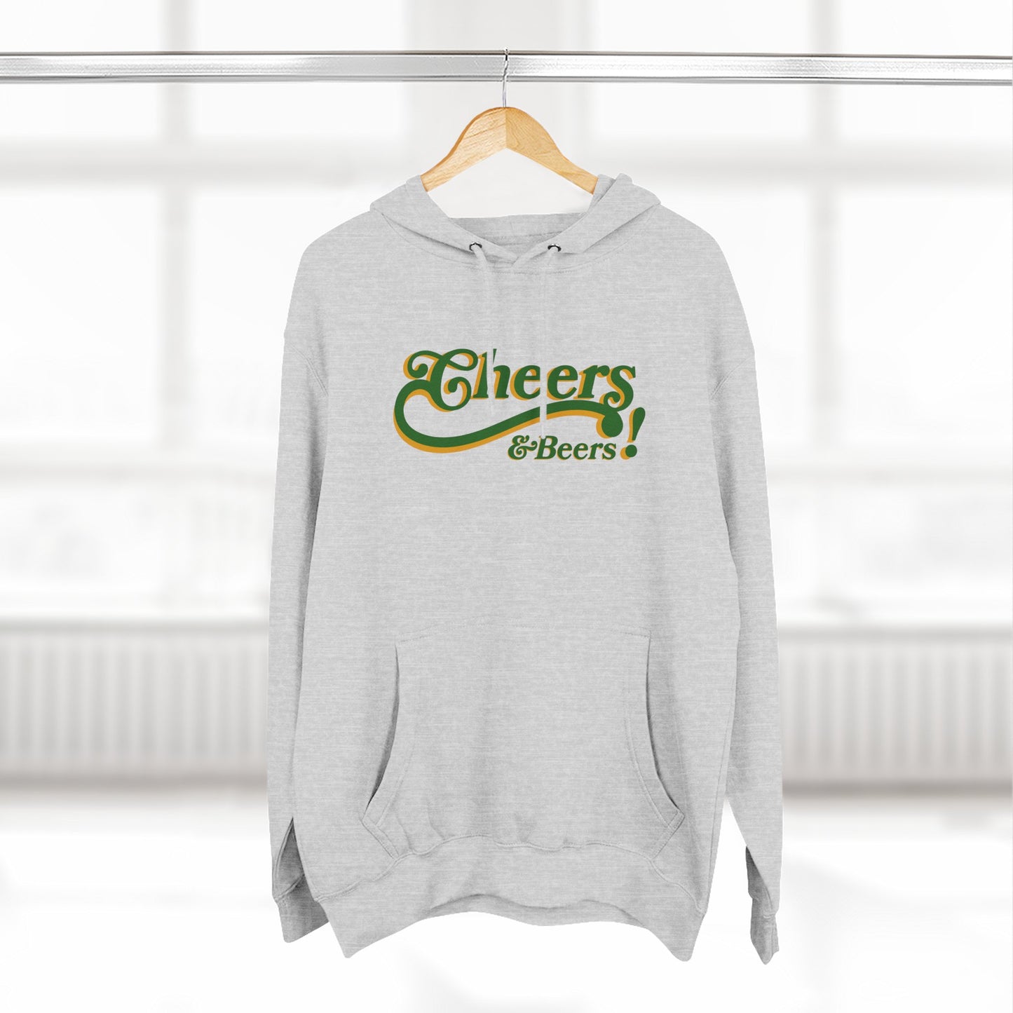 Cheers & Beers Hoodie — Retro Script St. Patrick’s Day Sweatshirt