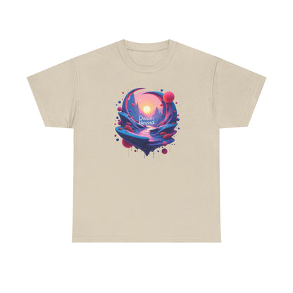 Dream Beyond T-Shirt — Surreal Sunset Landscape Graphic Tee