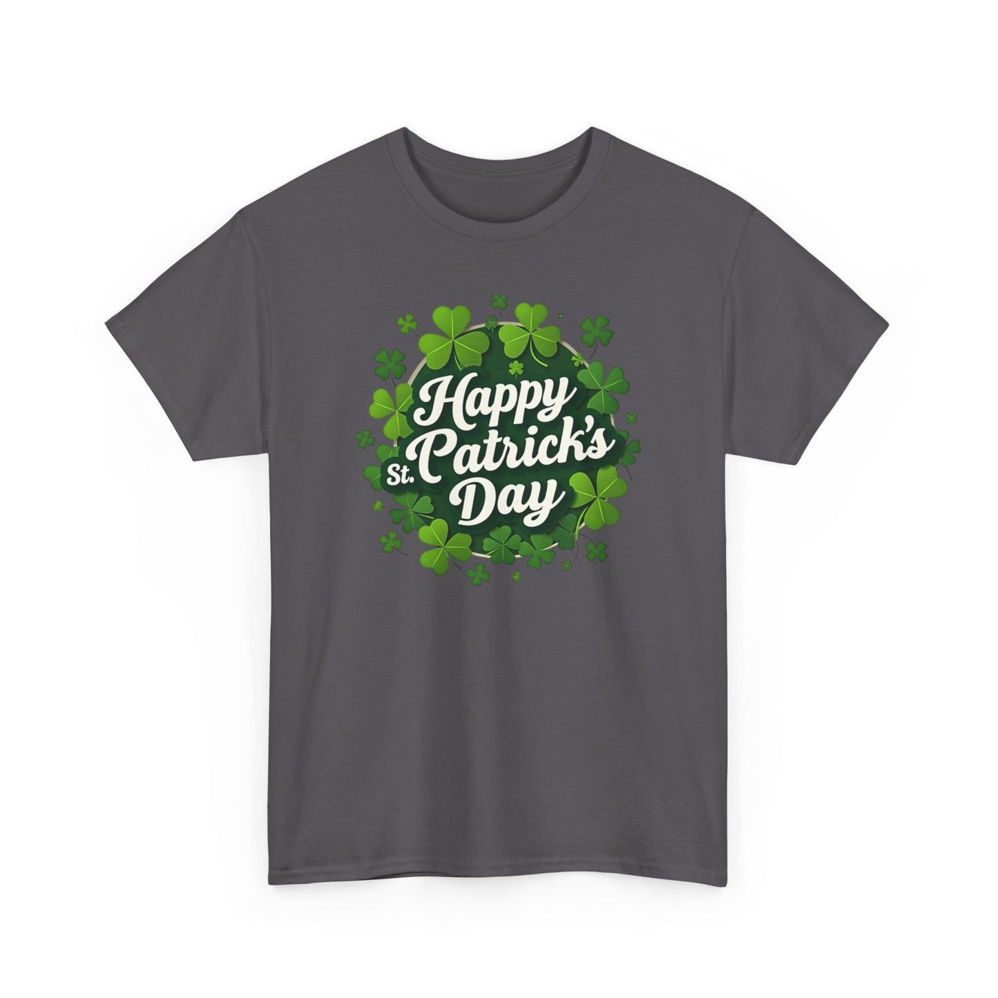 St. Patrick's Day Shamrock T-Shirt — "Happy St. Patrick's Day" Tee