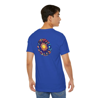 Psychonaut Staple solar system, Unisex Jersey Short Sleeve Tee - Psychonaut Swag