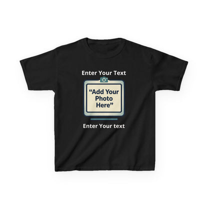 Custom Kids Tee — Personalized Image & Text for Birthdays, Trips, Events