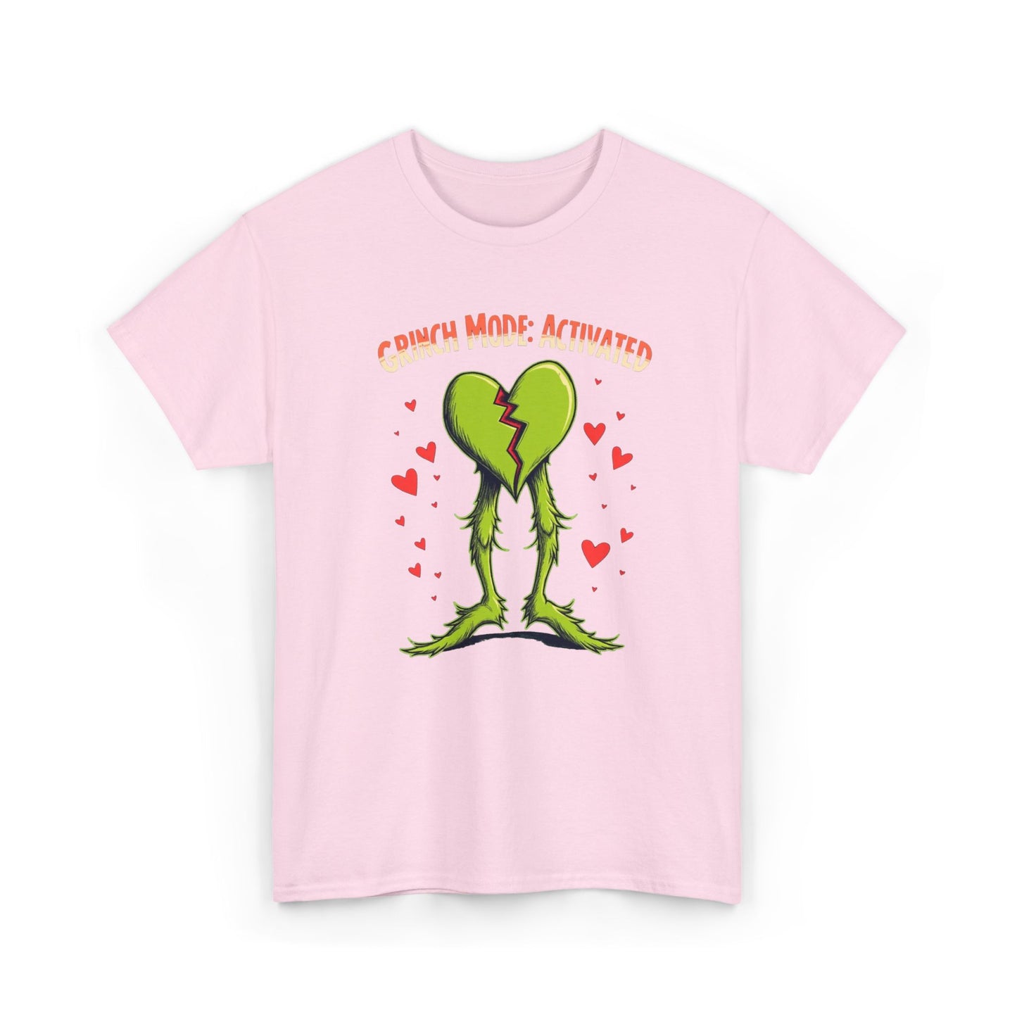 Grinchy Valentines, Unisex Heavy Cotton Tee