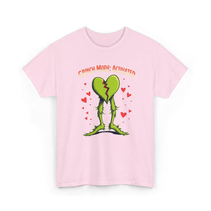 Grinchy Valentines, Unisex Heavy Cotton Tee