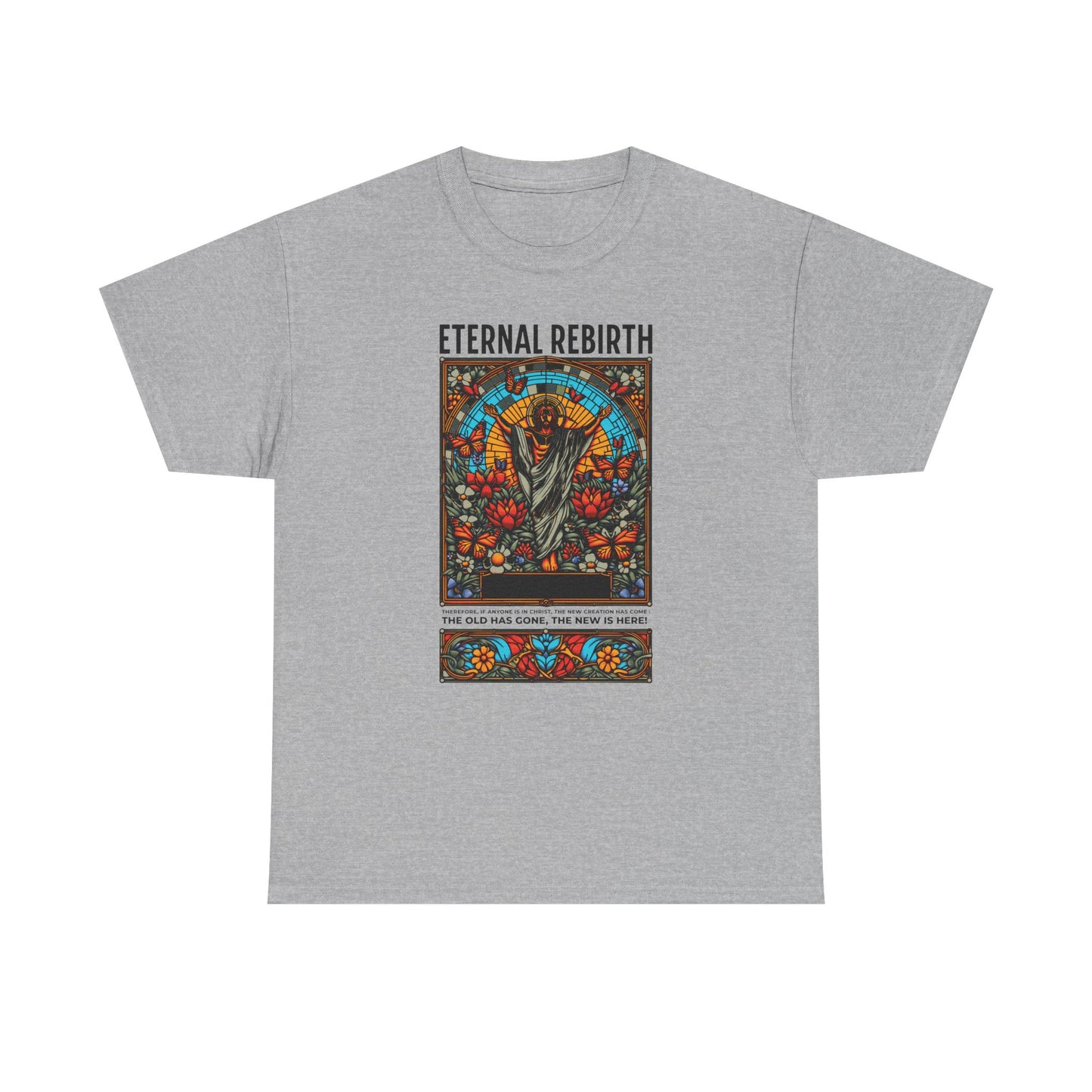 Eternal Rebirth Tee — Floral Mandala Stag Graphic T-Shirt