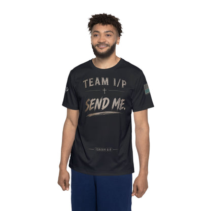 Team I/P "Send Me" Men's Sports Jersey — Isaiah 6:8 Inspirational Christian Athletic Shirt