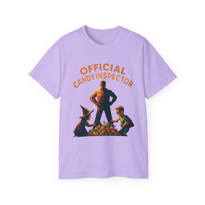 Official Candy Inspector Unisex Ultra Cotton Tee, Funny Gift, Halloween Tee, Party Shirt, Retro Style T-Shirt