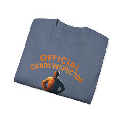 Official Candy Inspector Unisex Ultra Cotton Tee, Funny Gift, Halloween Tee, Party Shirt, Retro Style T-Shirt