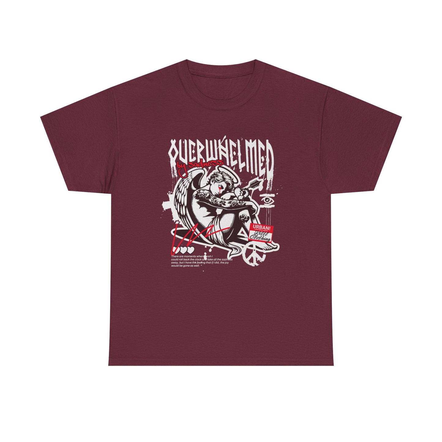 Overwhelmed, Unisex Heavy Cotton Tee