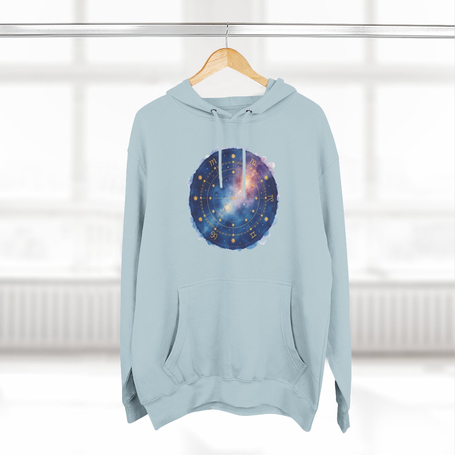 Galaxy Constellation Hoodie — Cosmic Star Map Fleece Pullover