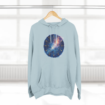 Galaxy Constellation Hoodie — Cosmic Star Map Fleece Pullover