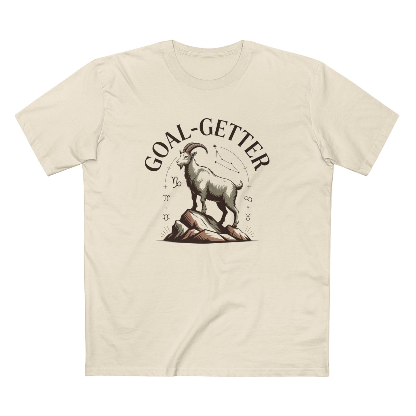 Goal-Getter Goat, Capricorn T-Shirt – Motivational Mountain Climber Tee