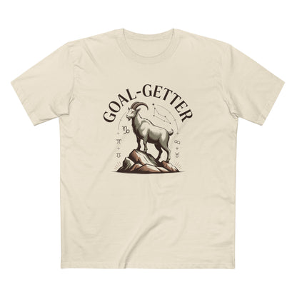Goal-Getter Goat, Capricorn T-Shirt – Motivational Mountain Climber Tee