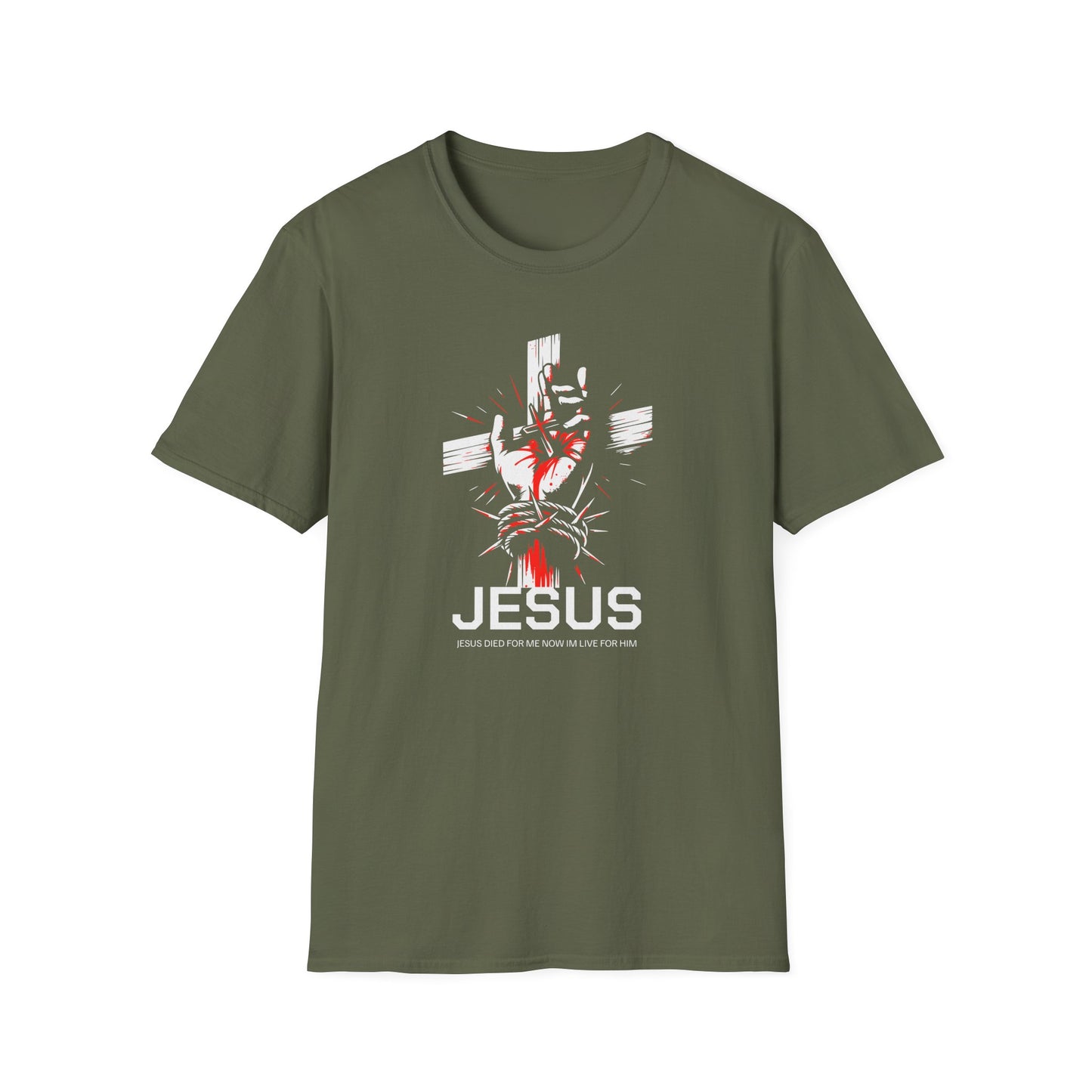 Jesus Cross T-Shirt — Blood and Crown Graphic Christian Tee
