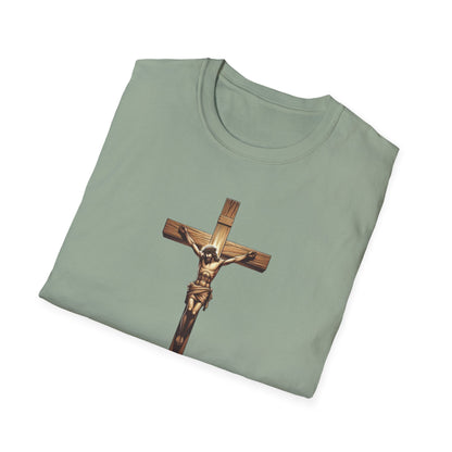 On the Cross, Unisex Softstyle T-Shirt - Psychonaut Swag