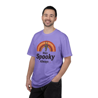 Stay Spooky Always T-Shirt — Retro Rainbow Halloween Tee