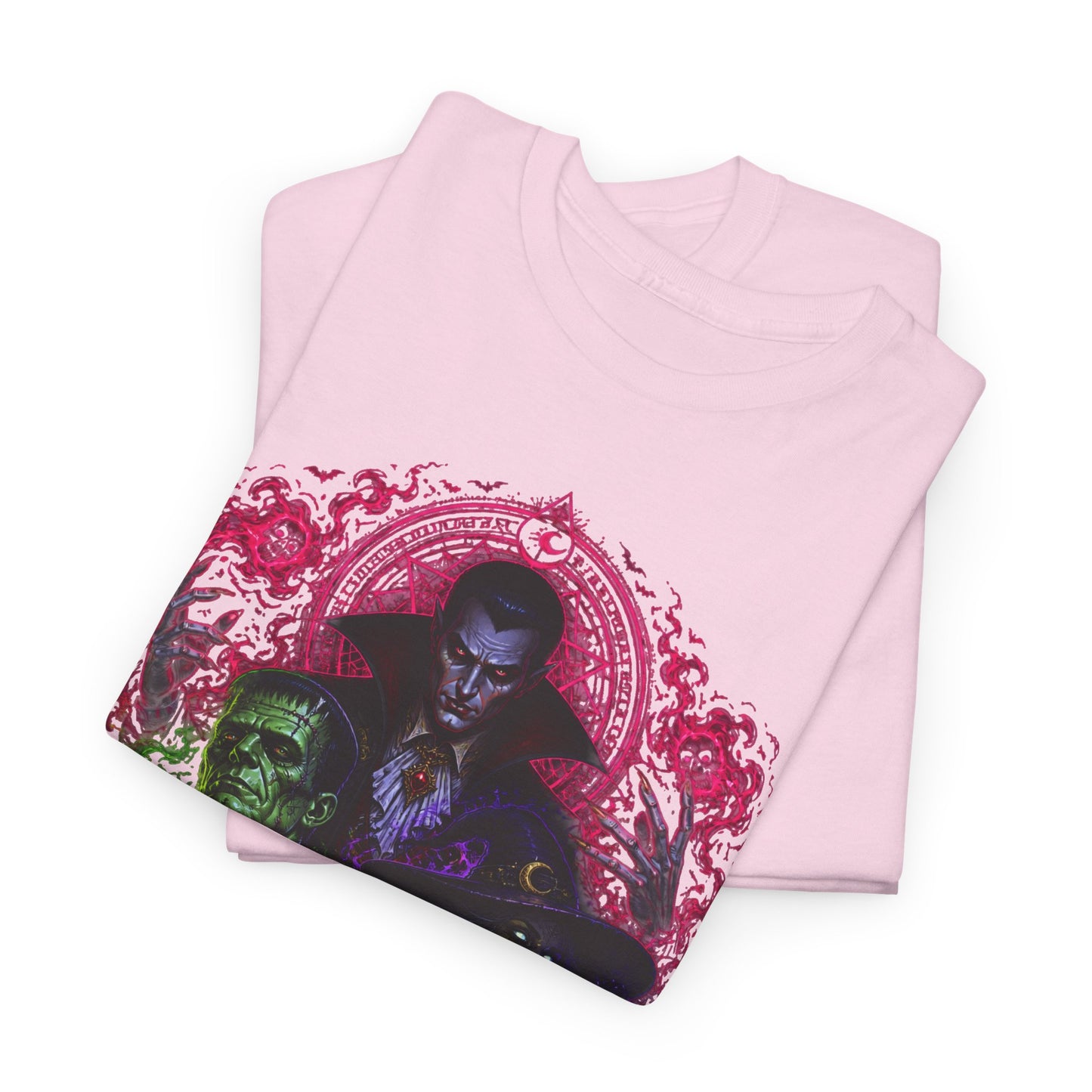 Mystic Vampire Trio T-Shirt — Gothic Rainbow Horror Art Tee