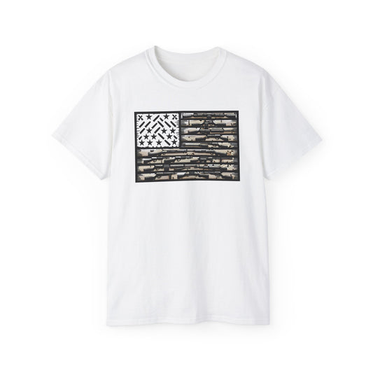 2nd Amendment Flag, Unisex Ultra Cotton Tee - Psychonaut Swag