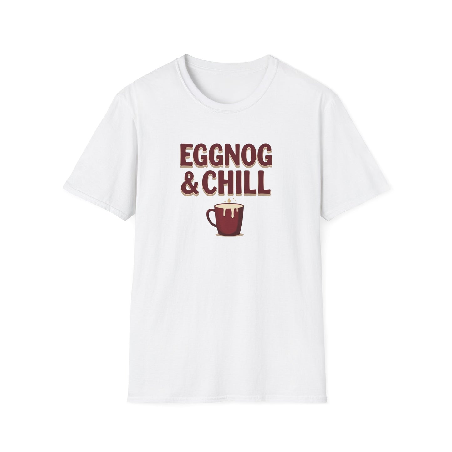 Eggnog and Chill, Unisex Softstyle T-Shirt