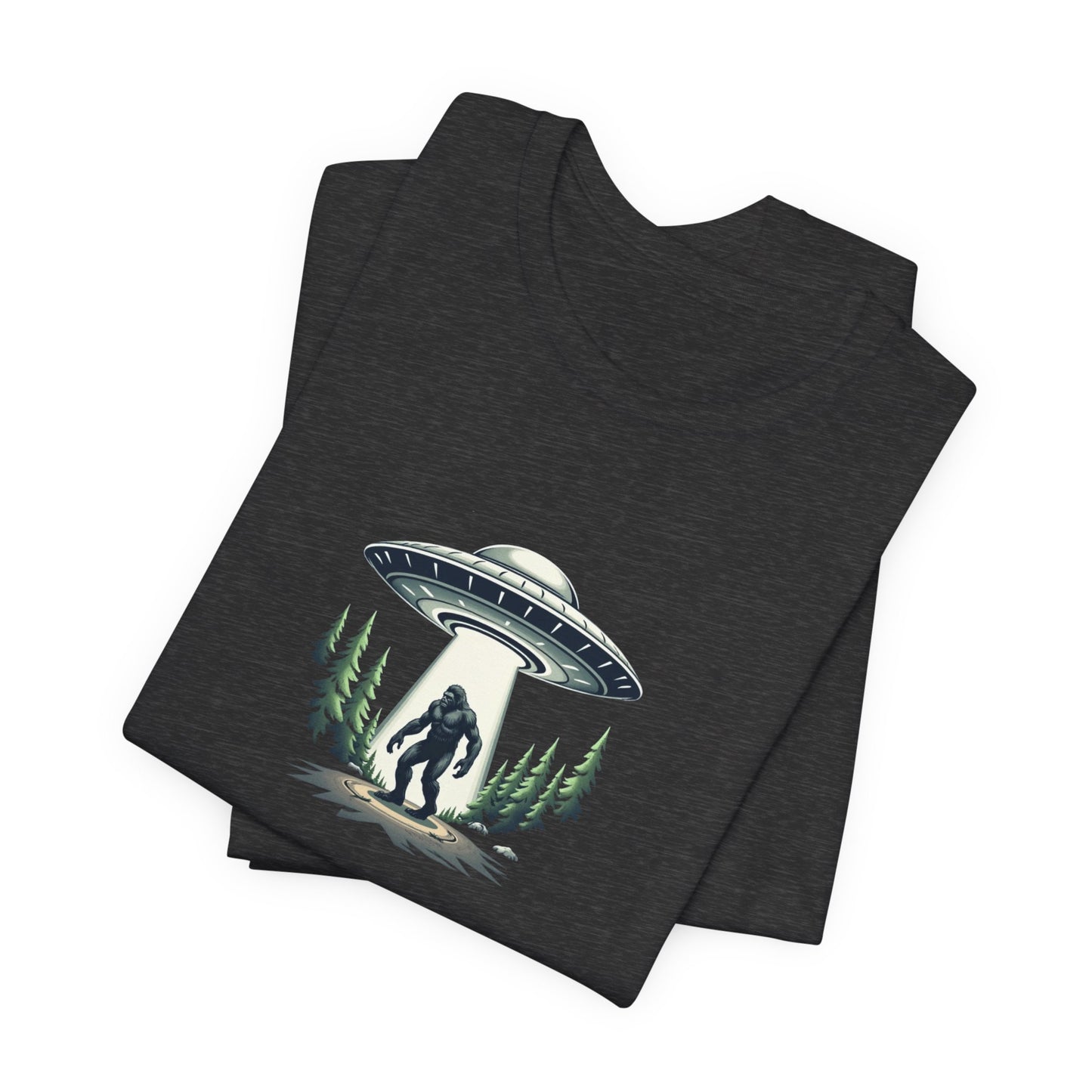 Squatch Sighting T-Shirt – Sasquatch UFO Abduction Graphic Tee