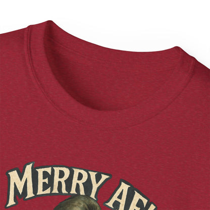 T‑Shirt — 'Merry AF' Vintage Grouchy Elf Christmas Tee