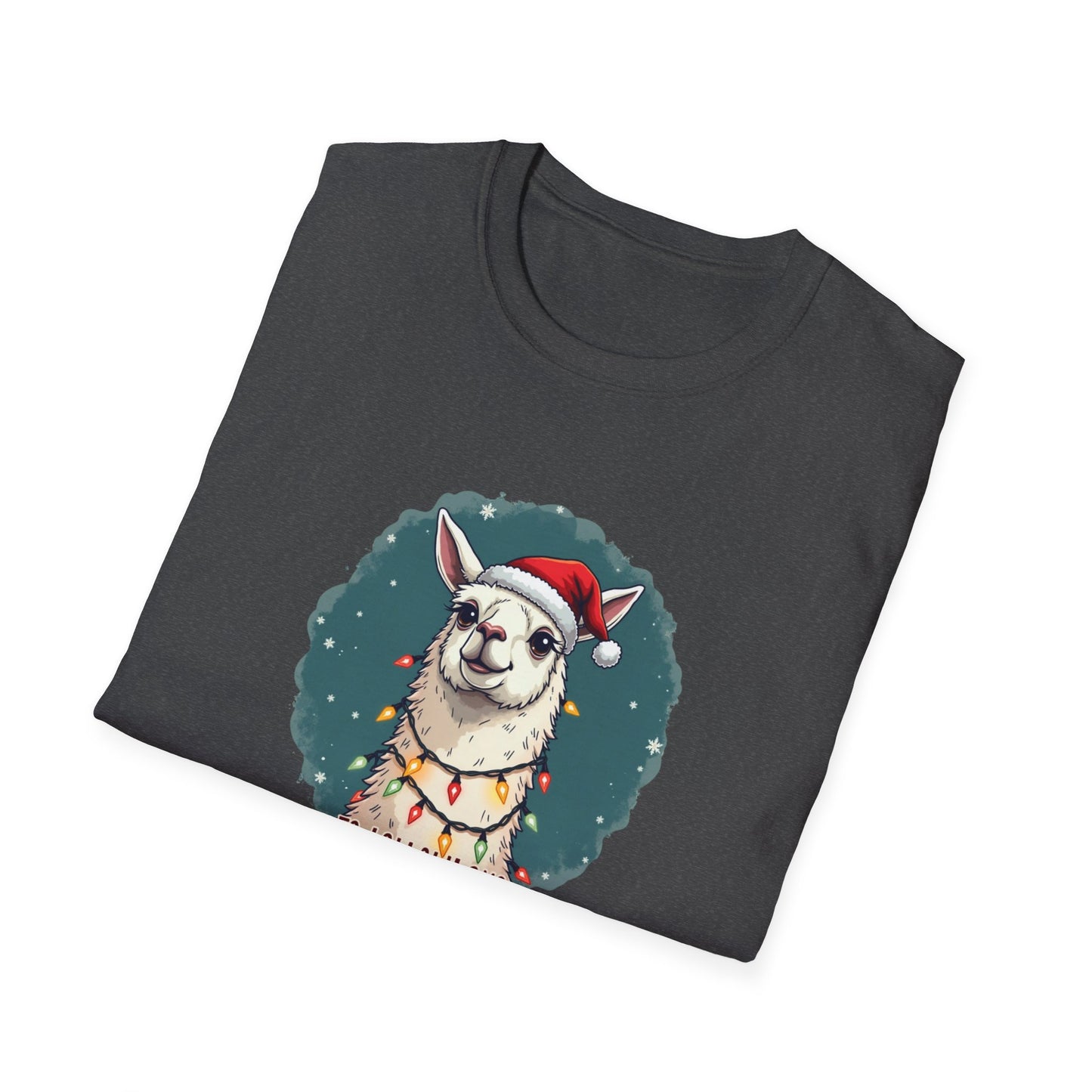 Llamas Christmas tee, Unisex Softstyle T-Shirt