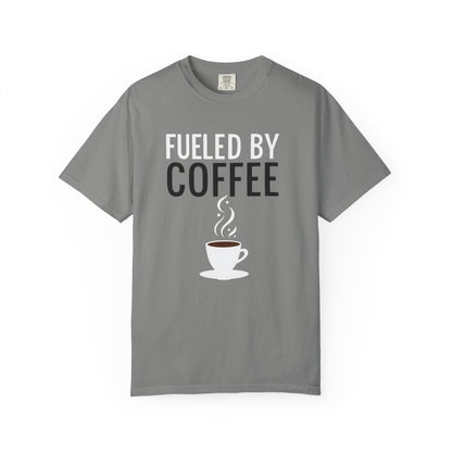 Fueled by Coffee Unisex Garment-Dyed T-Shirt - Psychonaut Swag