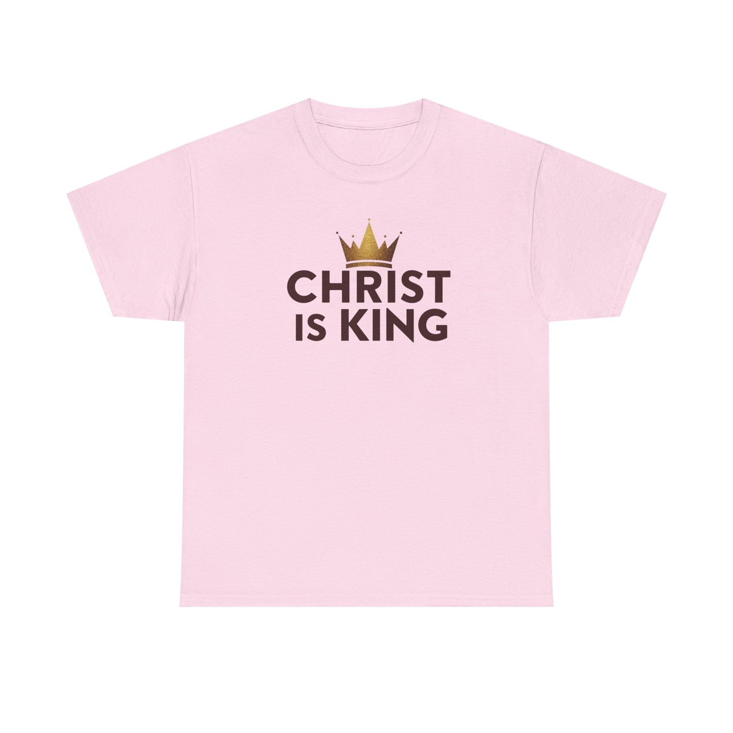 Christ Is King T-Shirt — Christian Faith Tee with Crown Graphic
