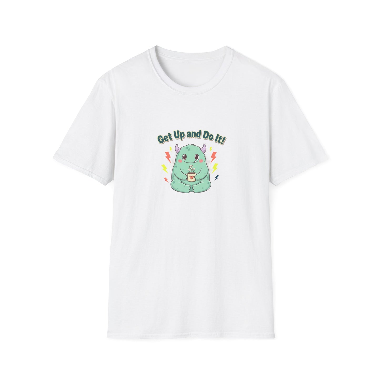 Motivational Cute Sloth Tee — "Get Up and Do It!" Graphic T‑Shirt