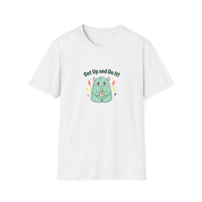 Motivational Cute Sloth Tee — "Get Up and Do It!" Graphic T‑Shirt