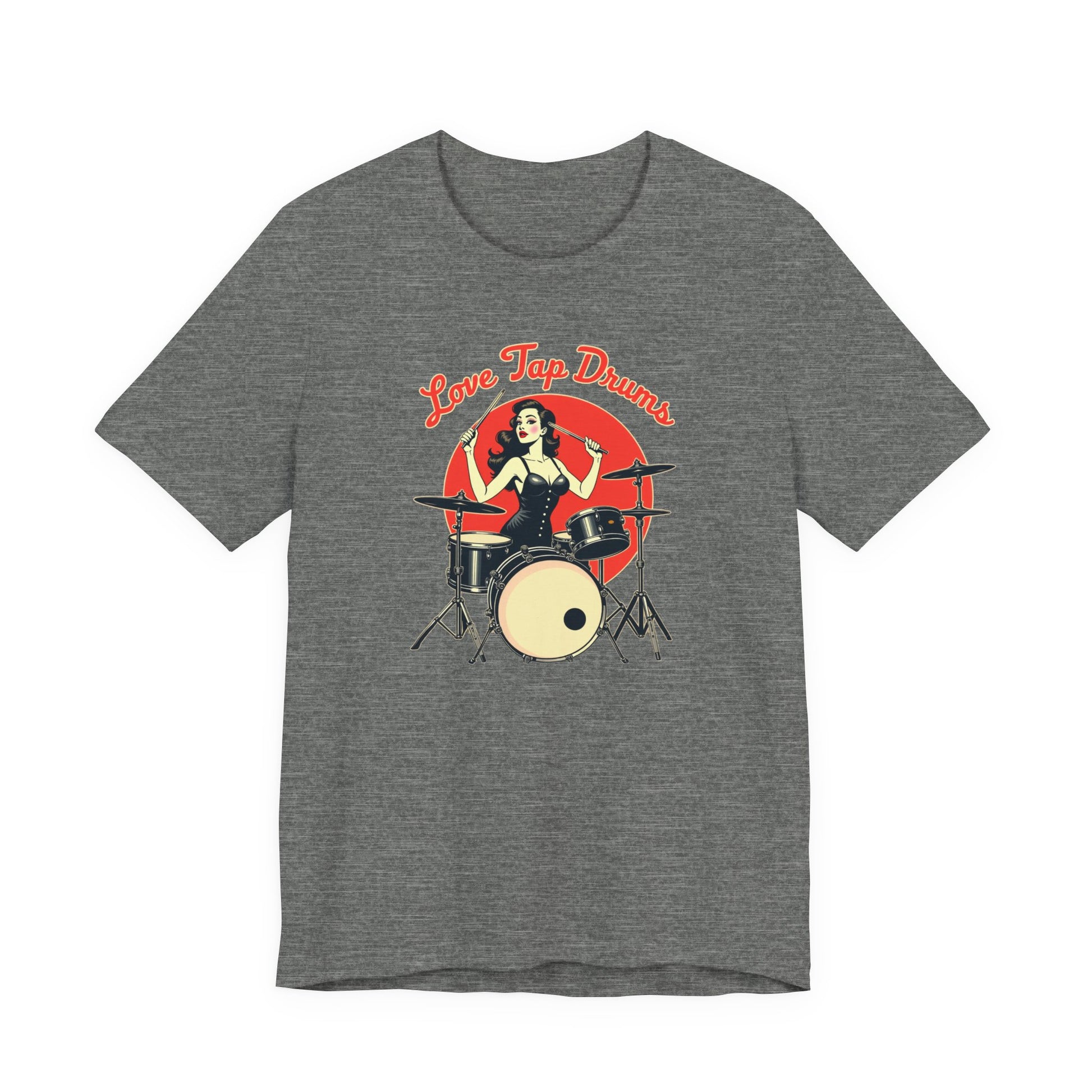 Love Tap Drums, Drummer Tee - Perfect for Music Lovers, Band Merch, Gifts for Musicians, Concerts, Casual Wear, Love Tap Drums - Psychonaut Swag