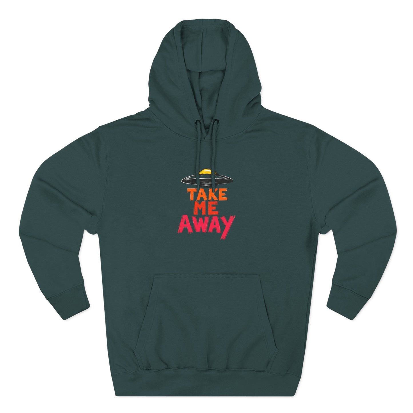 Take Me Away Hoodie — UFO Alien Abduction Graphic Pullover
