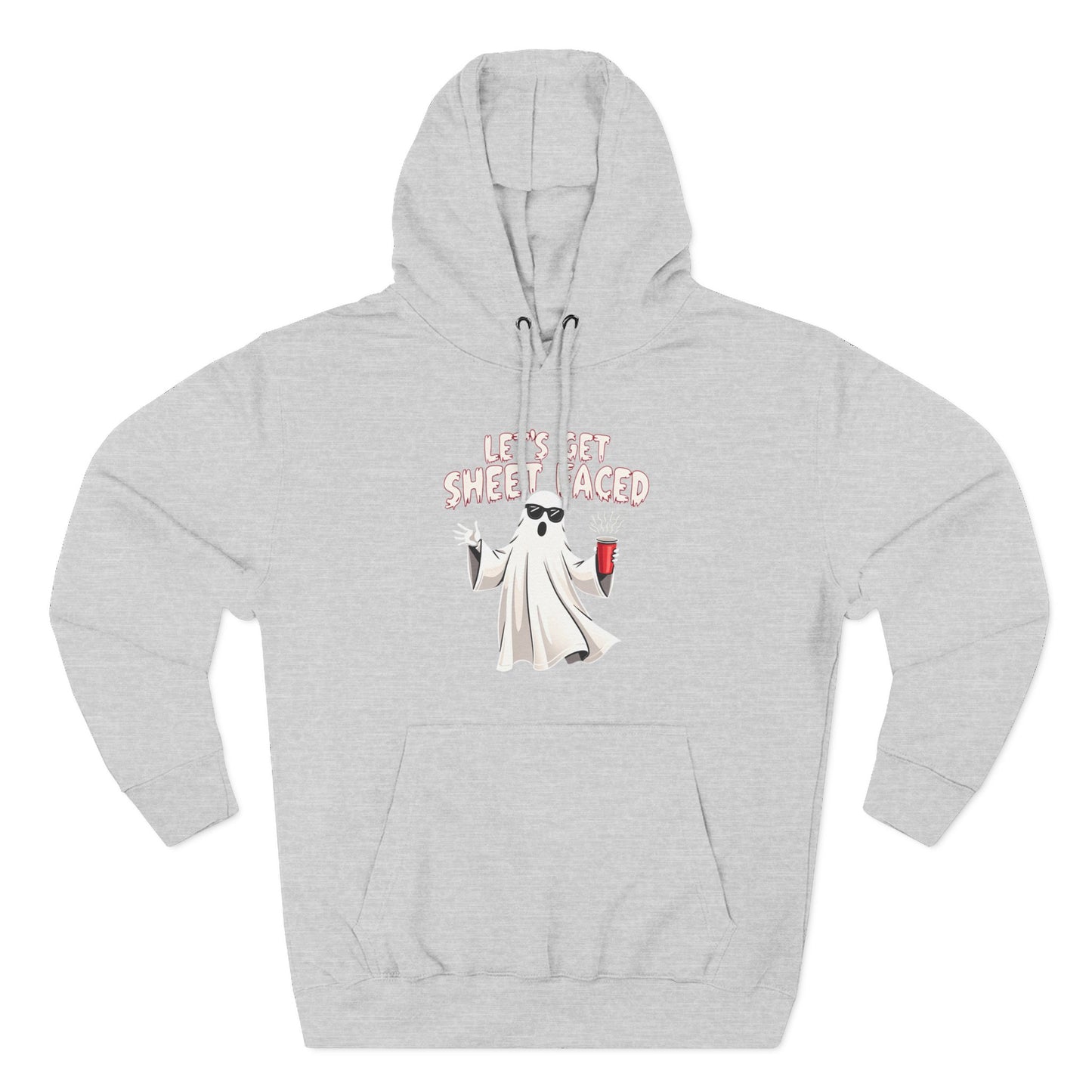 Let's Get Sheet-Faced Hoodie — Funny Ghost Halloween Pullover