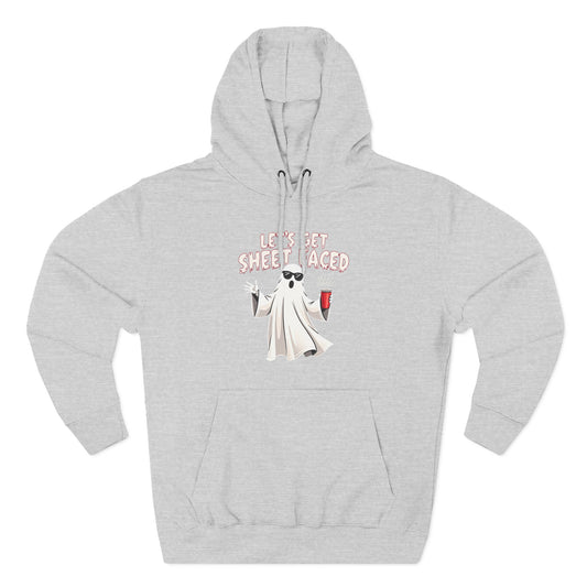 Let's Get Sheet-Faced Hoodie — Funny Ghost Halloween Pullover