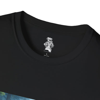 Unisex Tee - Mystical Bigfoot and Alien Encounter in the Woods - Psychonaut Swag