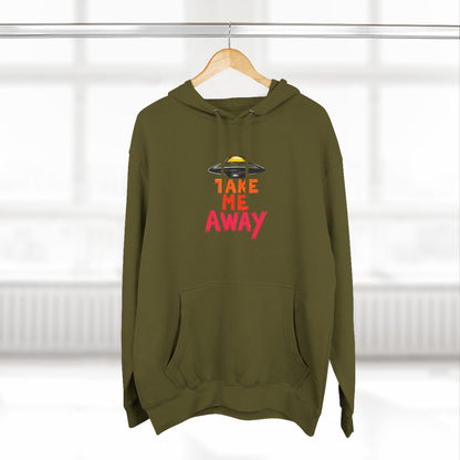 Take Me Away Hoodie — UFO Alien Abduction Graphic Pullover
