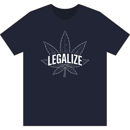 Legalize Cannabis Leaf T-Shirt — Retro Green Marijuana Leaf Tee