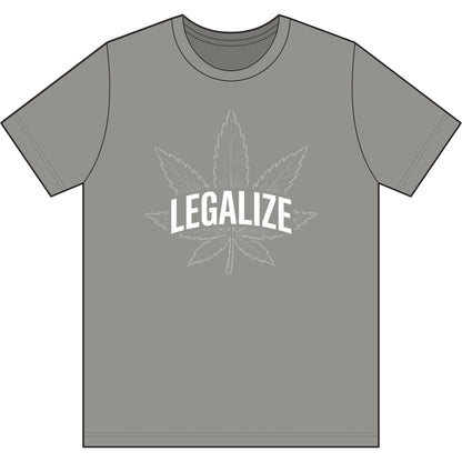 Legalize Cannabis Leaf T-Shirt — Retro Green Marijuana Leaf Tee