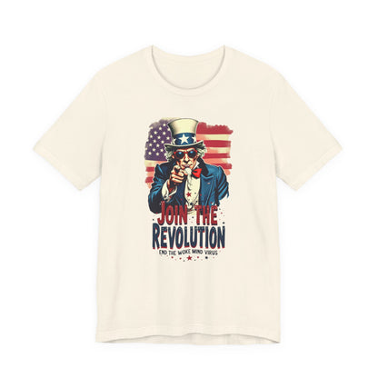 Revolution Uncle Sam T-Shirt — "Join the Revolution" Patriotic Graphic Tee