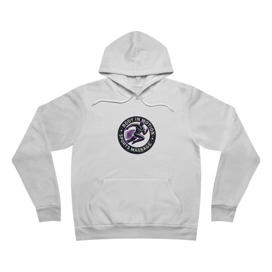 Sports Massage, Retro Floral Moon Hoodie — 'Stay Wild' Chest Logo Pullover