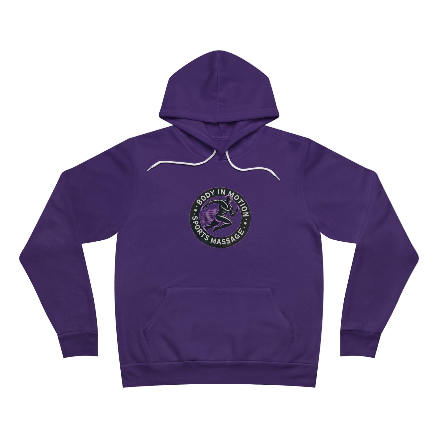 Sports Massage, Retro Floral Moon Hoodie — 'Stay Wild' Chest Logo Pullover