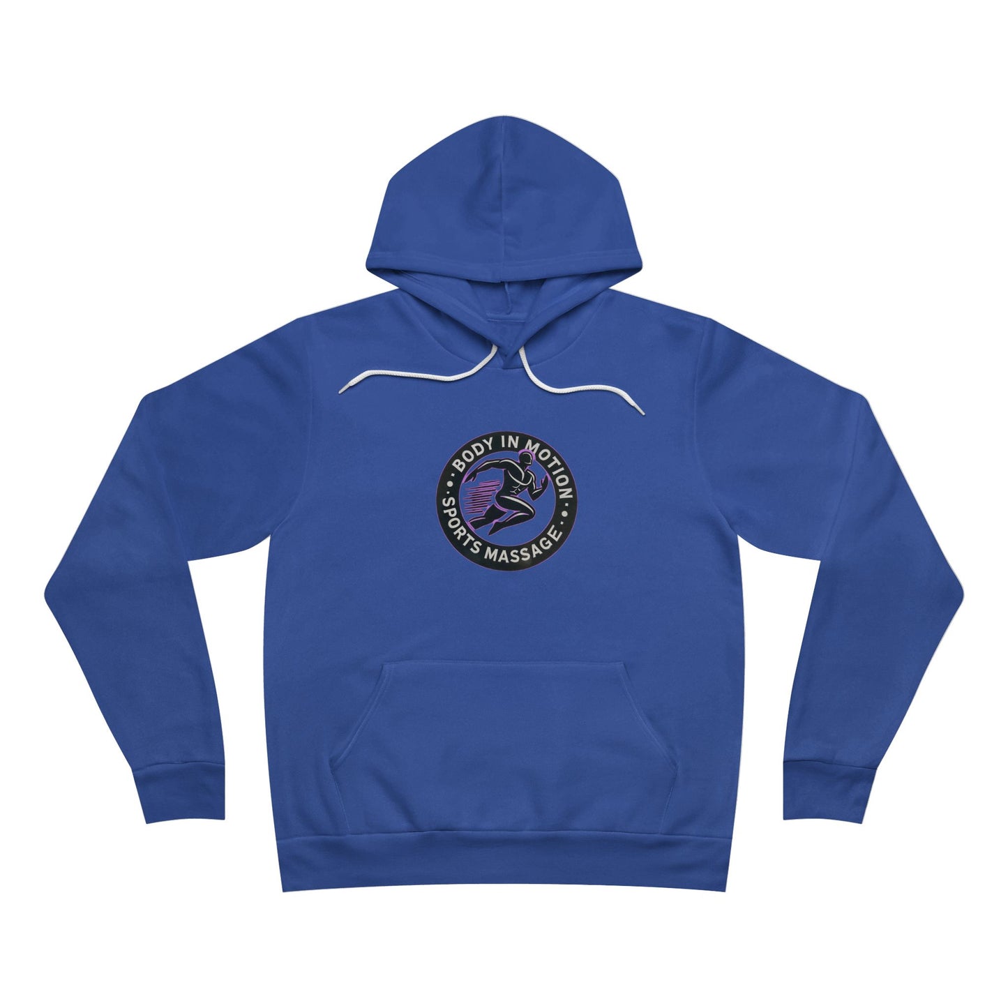 Sports Massage, Retro Floral Moon Hoodie — 'Stay Wild' Chest Logo Pullover