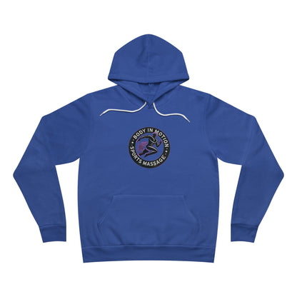 Sports Massage, Retro Floral Moon Hoodie — 'Stay Wild' Chest Logo Pullover