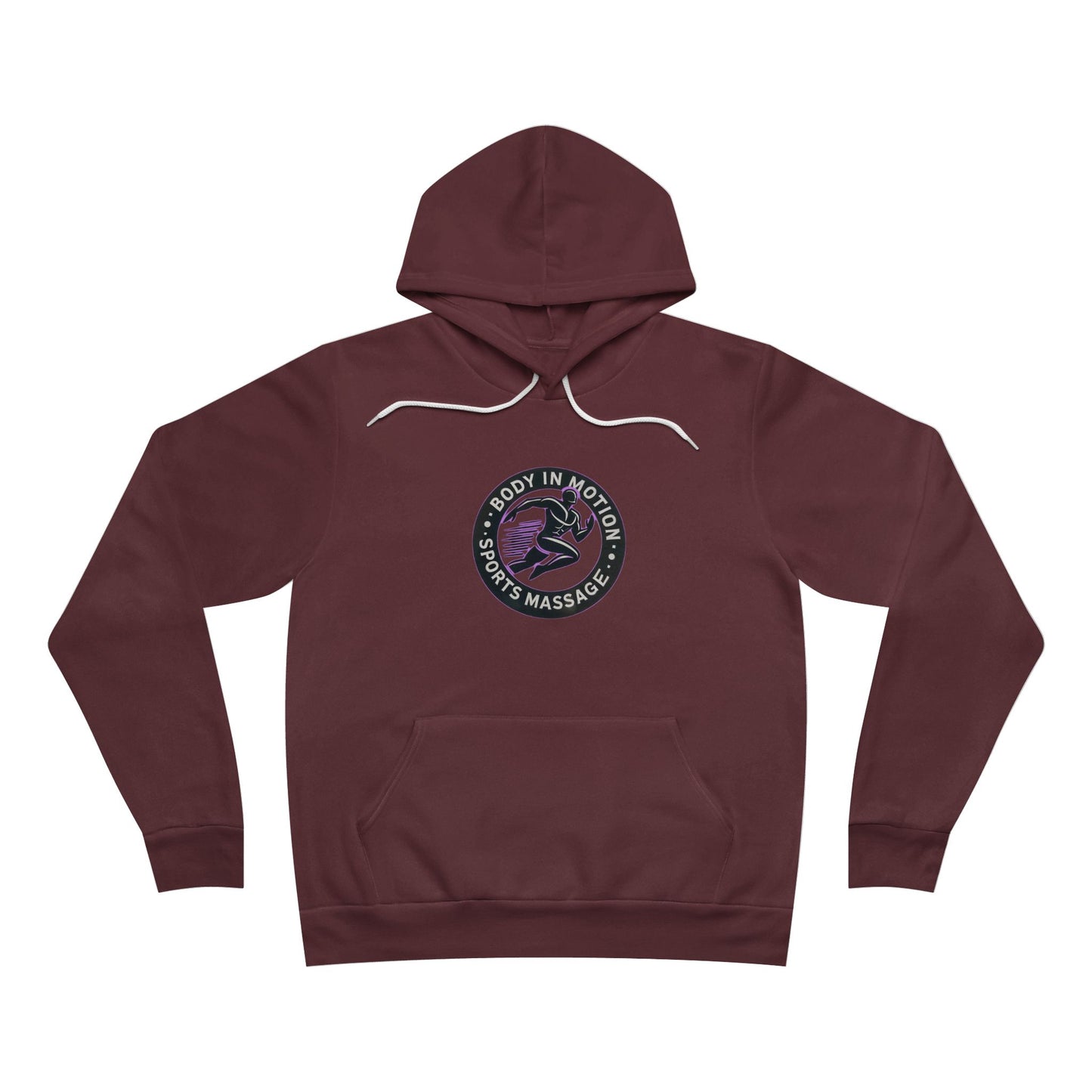 Sports Massage, Retro Floral Moon Hoodie — 'Stay Wild' Chest Logo Pullover