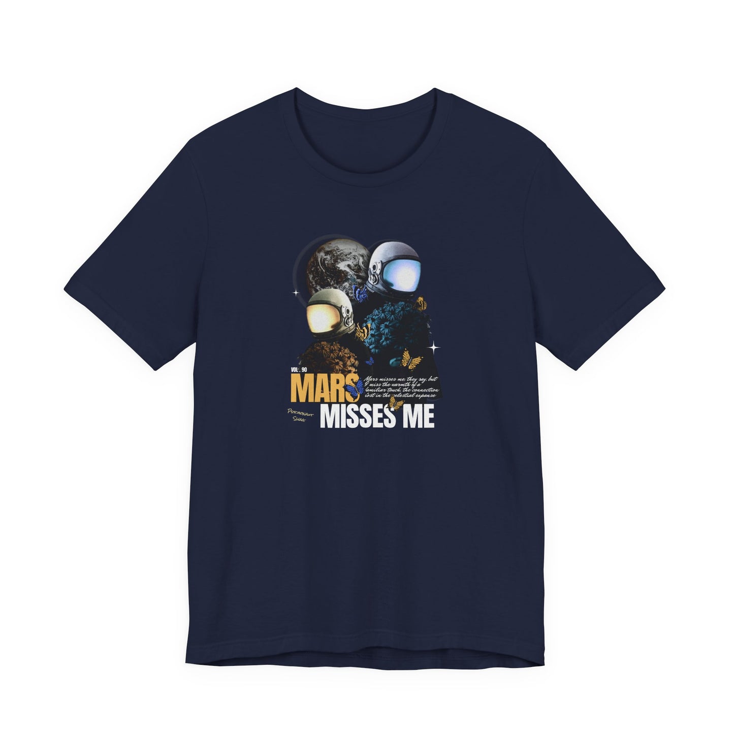 Mars Misses Me Graphic Tee — Retro Astronaut Space T-Shirt