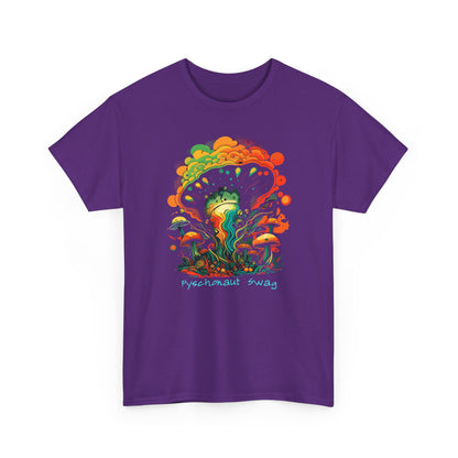 Trippy Mushroom Vibes, Unisex Heavy Cotton Tee