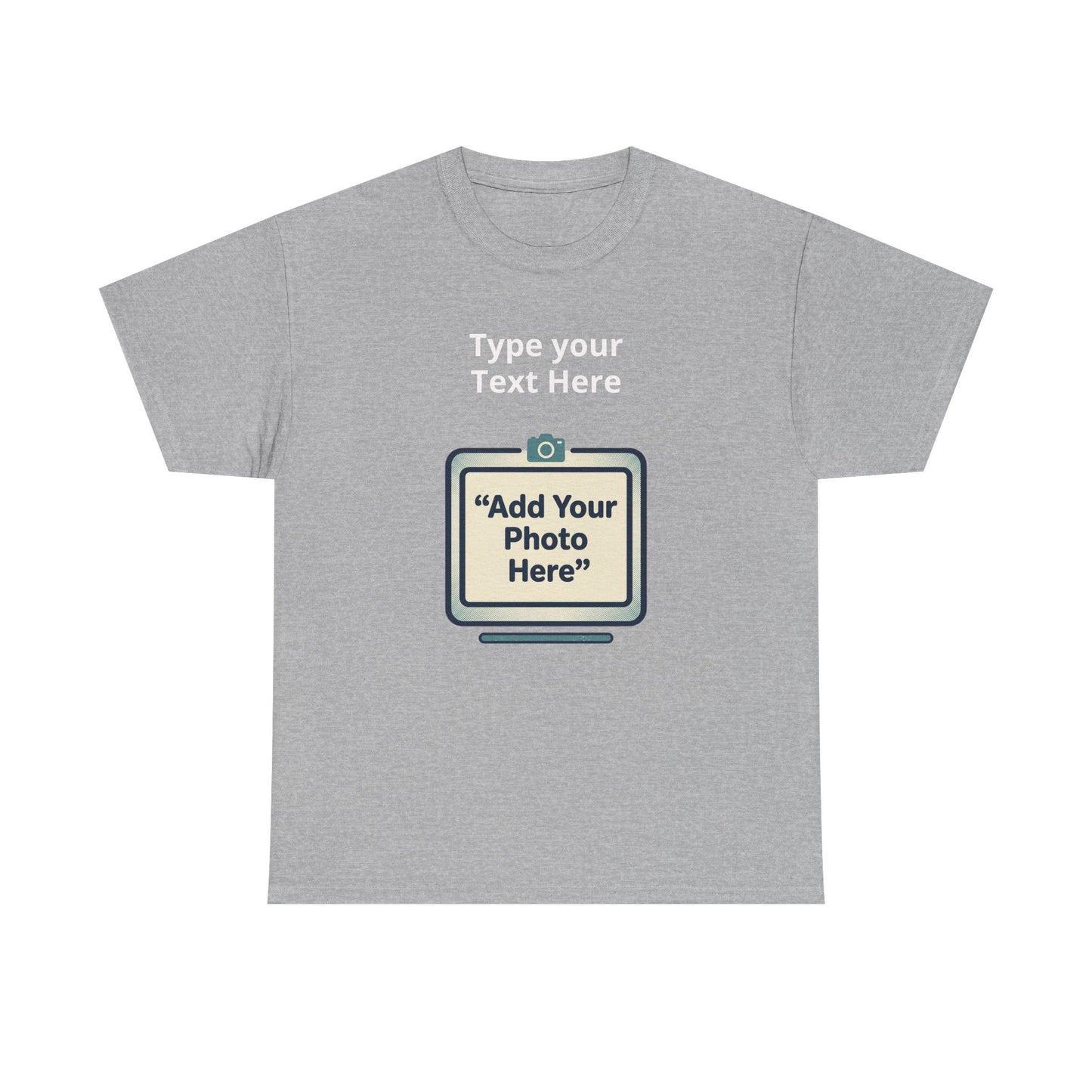 Customize Your Own (Adult) Heavy Cotton Tee — Personalized Image or Text T-Shirt