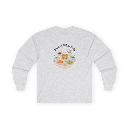 Brunch Vibes Long Sleeve Tee — Cute Breakfast Graphic Shirt