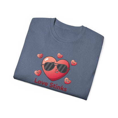 Love Stinks Heart Tee — Funny Valentine’s Day Shirt