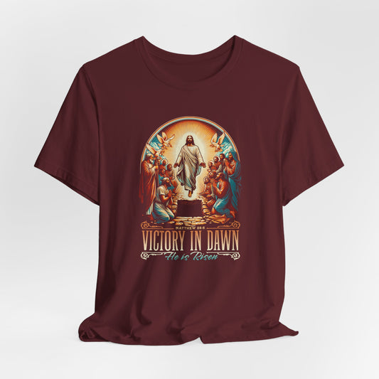 Victory in Dawn Christian T-Shirt — Resurrection Easter Tee