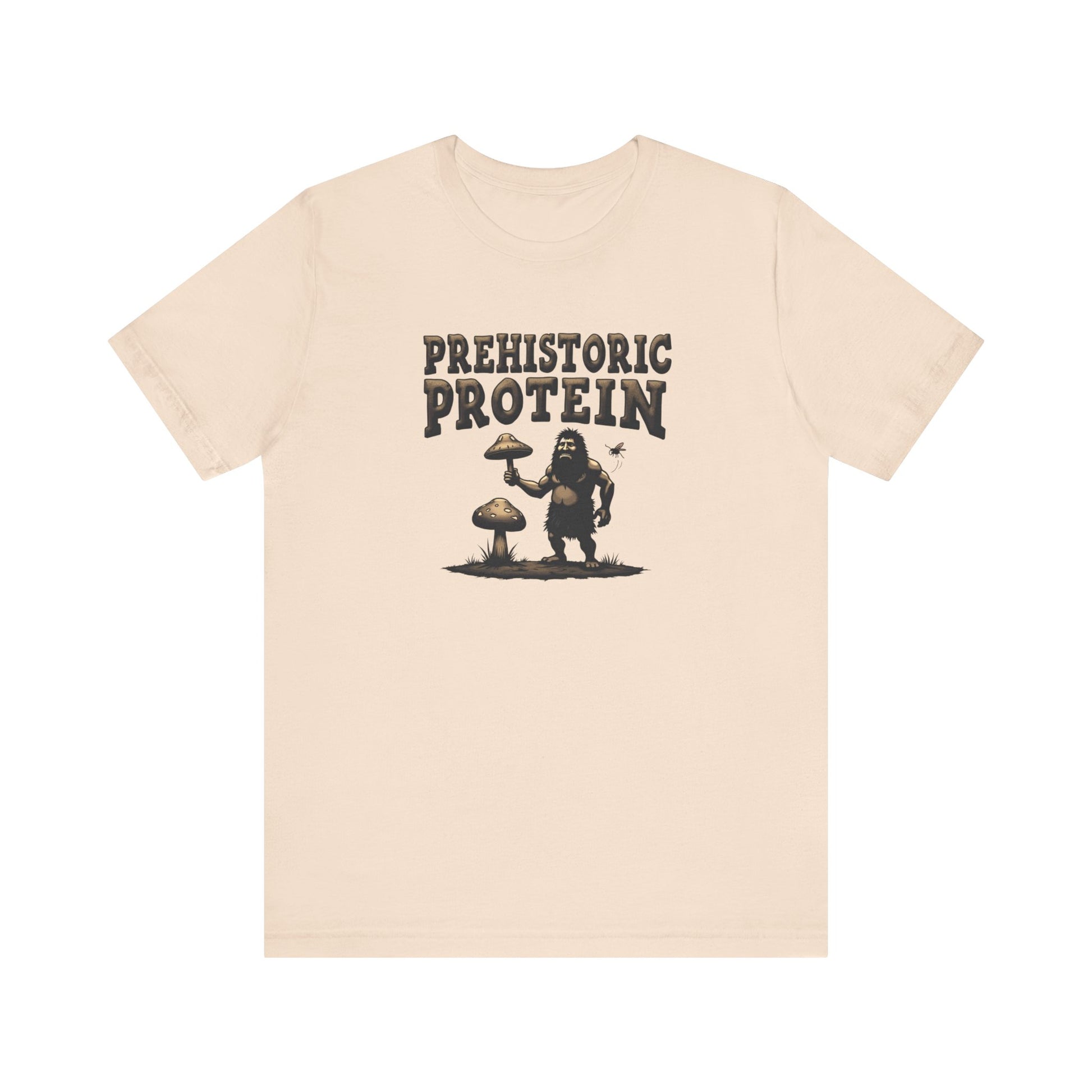 Prehistoric Protein Mushroom Tee - Retro Graphic T-Shirt for Nature Lovers, Gifts for Him/Her, Casual Everyday Wear, Perfect for Camping, Gifts [...] - Psychonaut Swag